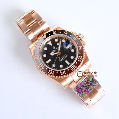 Clean Factory ROLEX GMT-Master ii 904L Steel 3186/2836 Movement 40MM GMT Black Watch